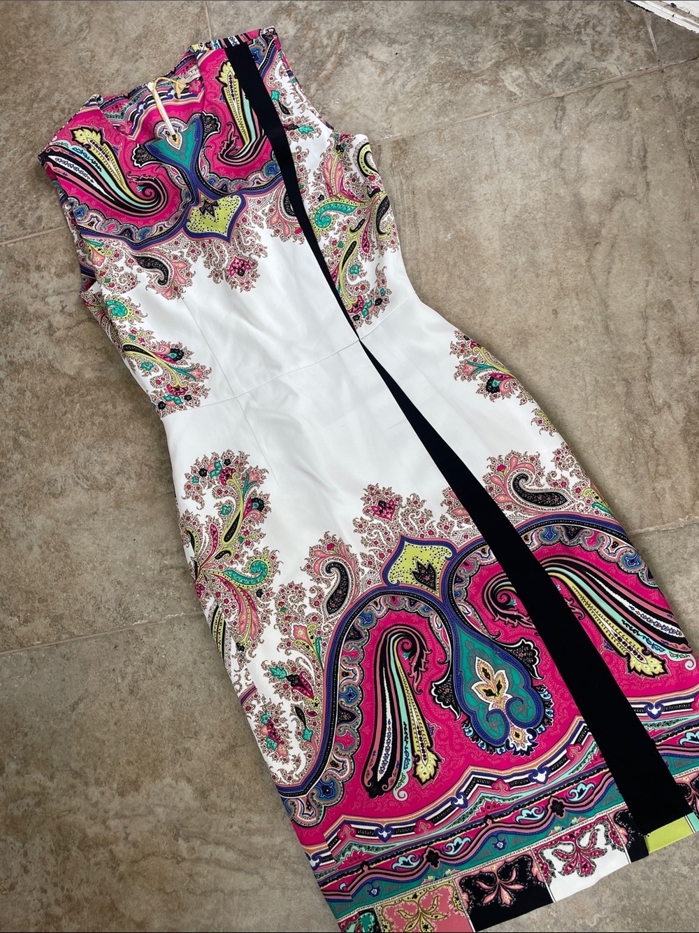 Etro Multicolor Paisley Print Dress